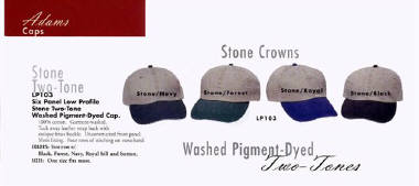 Advertising image of hats.