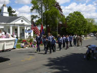 Sea Scout Ship 1 manned the rail for our Memorial Day presentation.